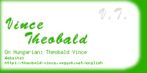 vince theobald business card